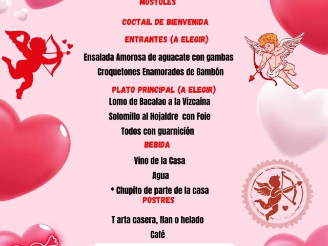 CENA DE SAN VALENTÍN EN EL RINCÓN DE CARLOS