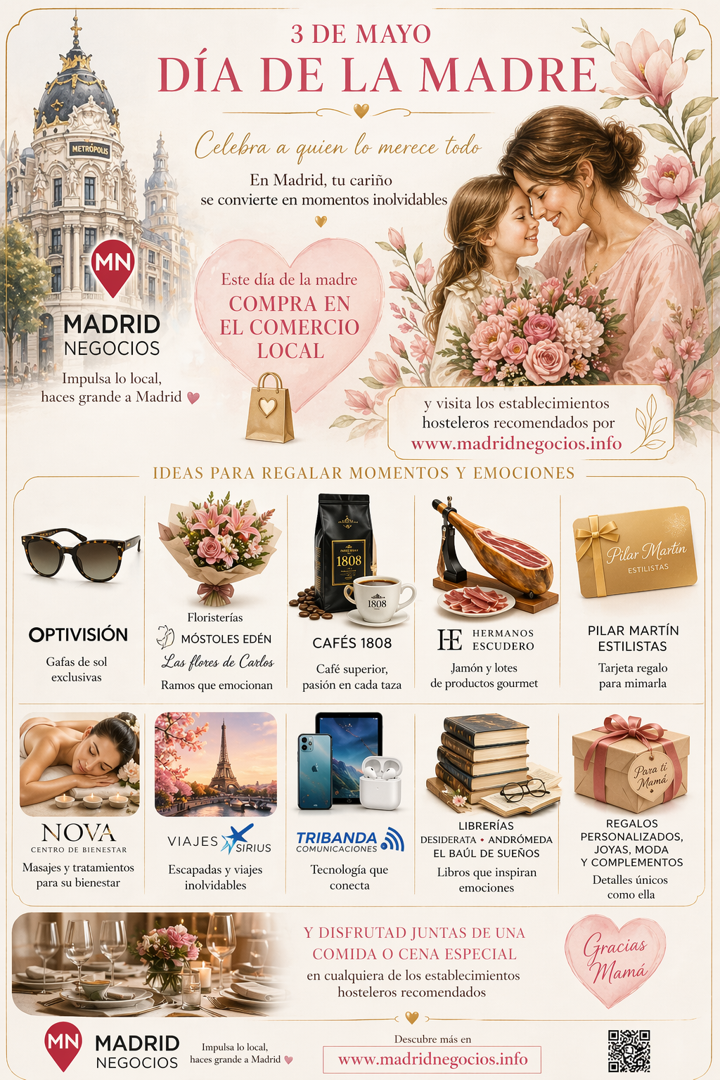 Día de la madre 2026 en Madrid
